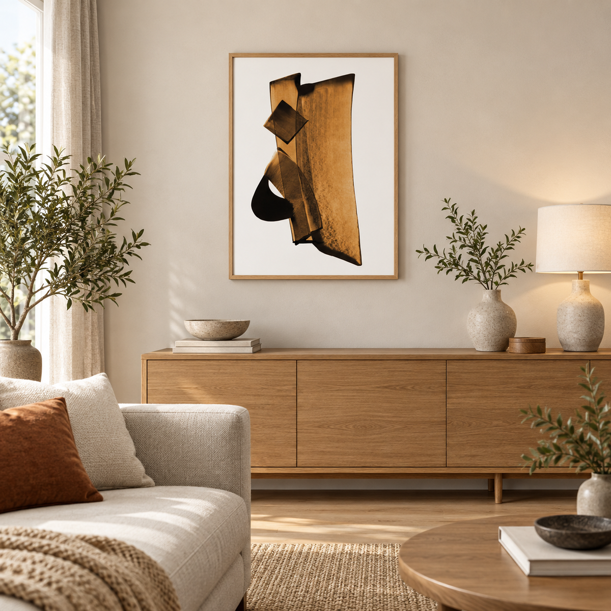 ALEF (A) — Rumi Calligraphy Art Print