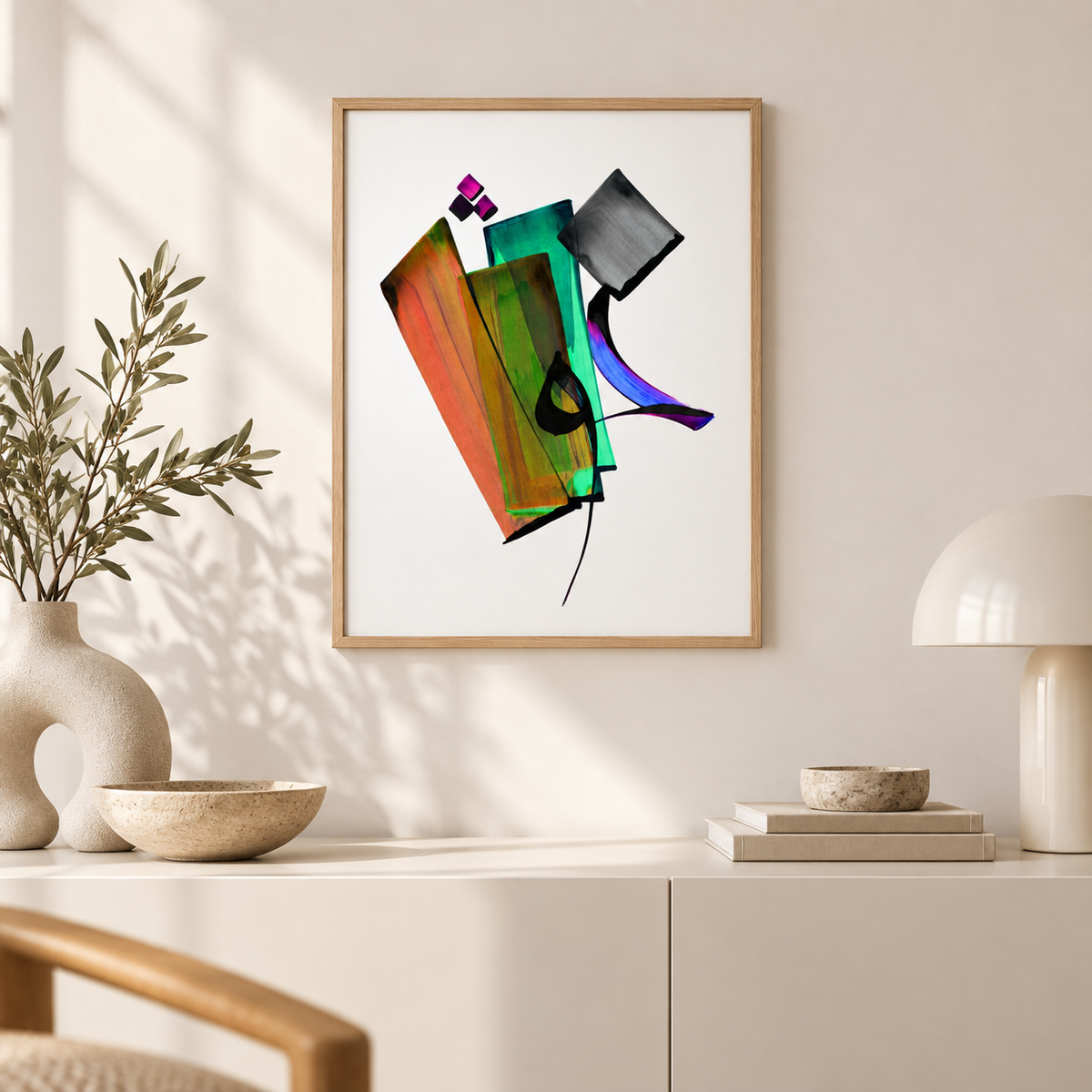 KHOSH (Happy) — Rumi Calligraphy Art Print