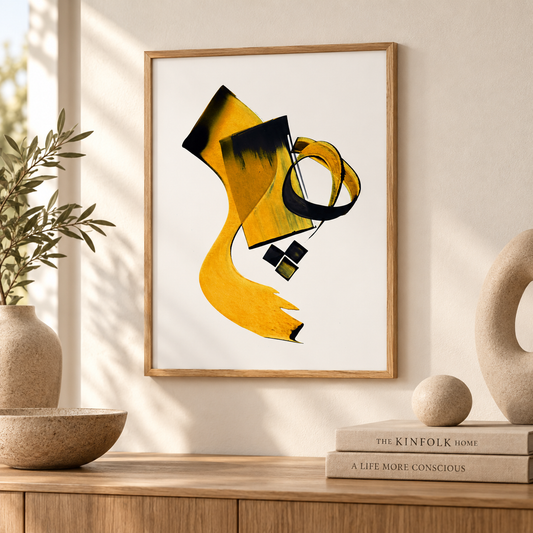 HICH (Nothing) Sufi Calligraphy — Modern Farsi Word Art Print
