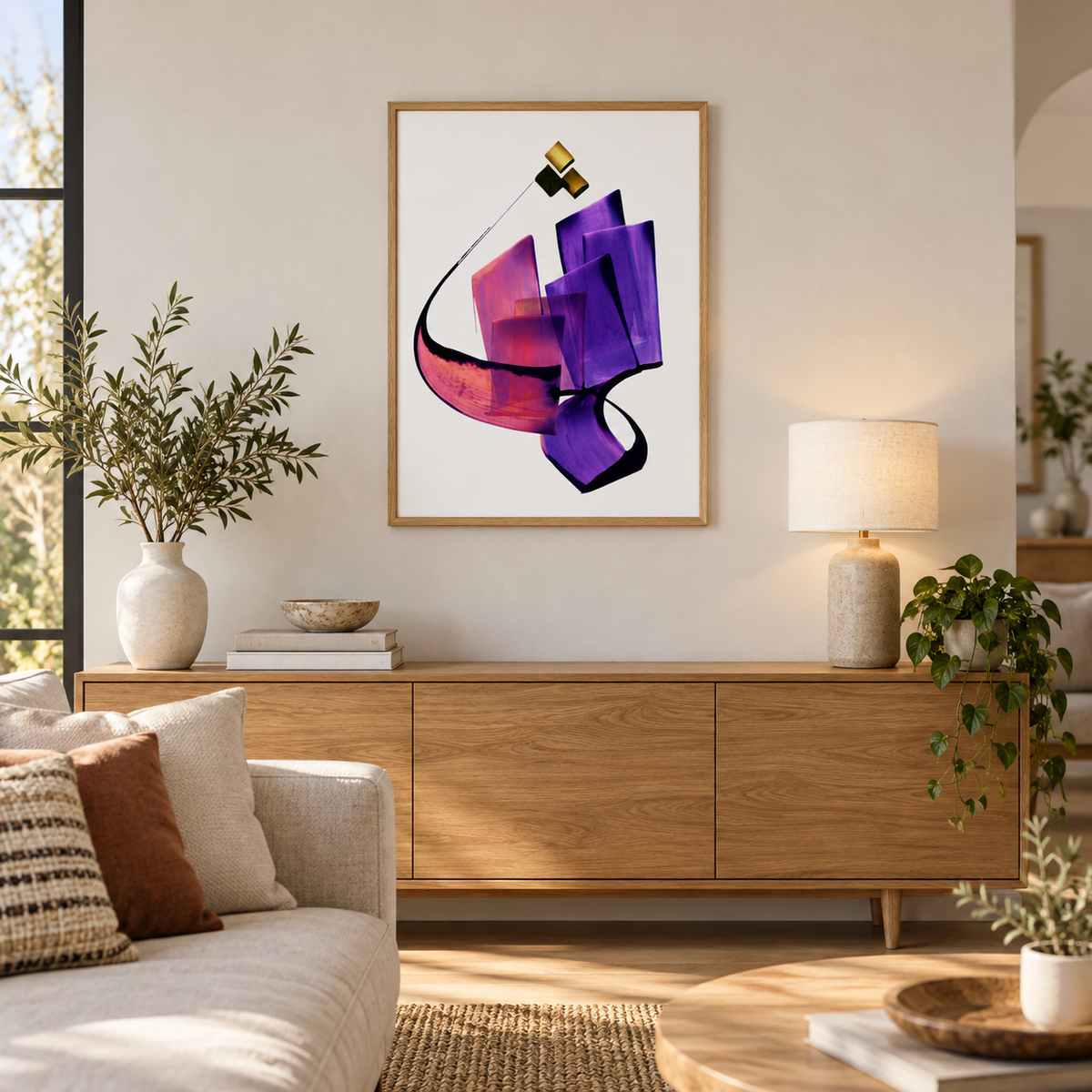 SHAMS (Sun) — Rumi Calligraphy Art Print