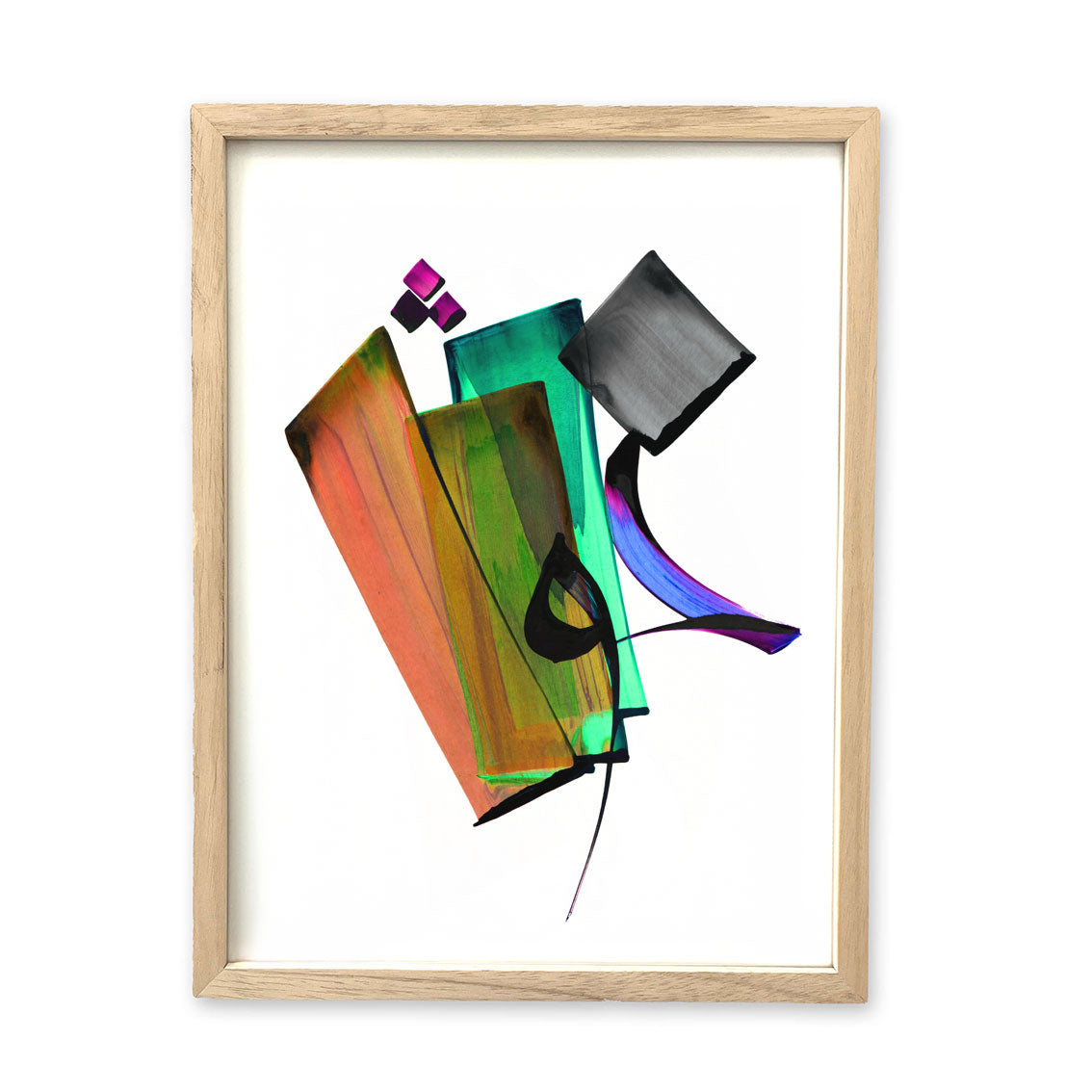 KHOSH (Happy) — Modern Farsi Word Art Print